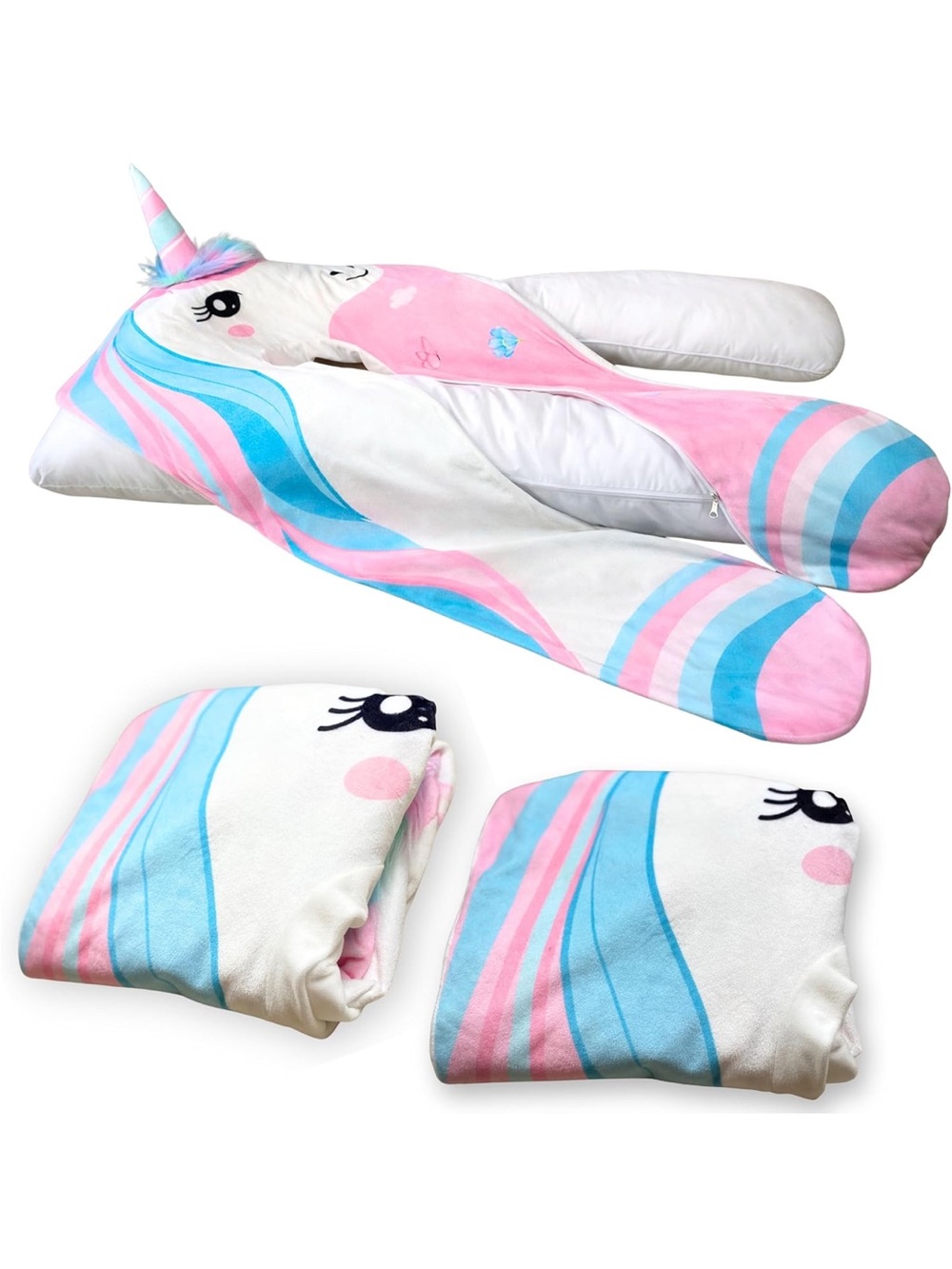 NWOT Lunamira Pillowcase Only – Original Replacement Body Pillow Cover, Unicorn